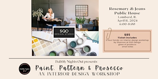 Paint, Pattern & Prosecco - An Interior Design Workshop primary image