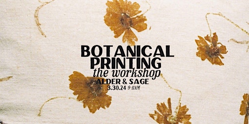 Imagem principal do evento botanical printing ~ the workshop