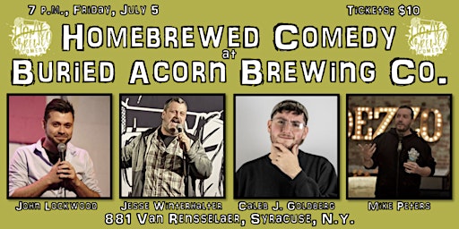 Primaire afbeelding van Homebrewed Comedy at Buried Acorn Brewing Company