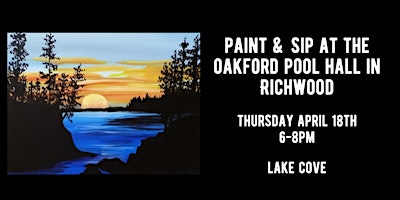 Primaire afbeelding van Paint & Sip at the Oakford Pool Hall in Richwood - Lake Cove