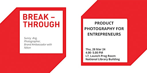 Imagen principal de Product Photography for Entrepreneurs | Breakthrough