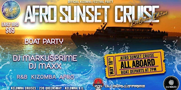 Afro Sunset Cruise Boat Party