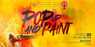 "Pop Up and Paint" Women's HerStory Month primary image
