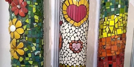 MOSAICED  TOTEM POLE