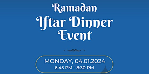 Iftar Dinner Event with Non-profit Organizations primary image