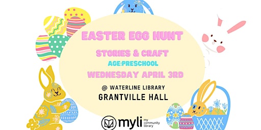 Imagem principal de Easter Egg Hunt with Waterline Library @ Grantville Hall