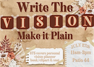 Write the Vision Make it Plain