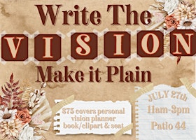 Primaire afbeelding van Write the Vision Make it Plain