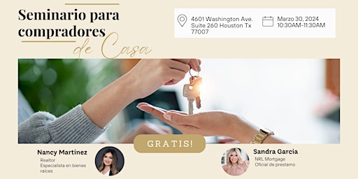 Imagen principal de Seminario GRATIS para compradores de CASA!