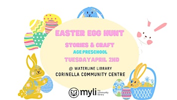 Hauptbild für Egg Hunt Stories & Craft School Holiday Program with Waterline Library