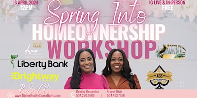 Spring Into Homeownership Workshop primary image