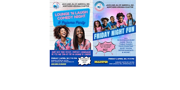 Pre-Cluster Moms Lounge 'N Laugh & Kids Game Night Fundraiser