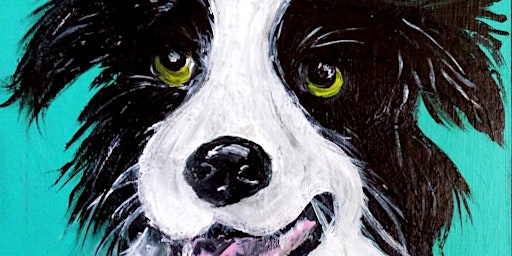 Imagem principal do evento Paint a Border collie - Kids art class- school holidays 12/4