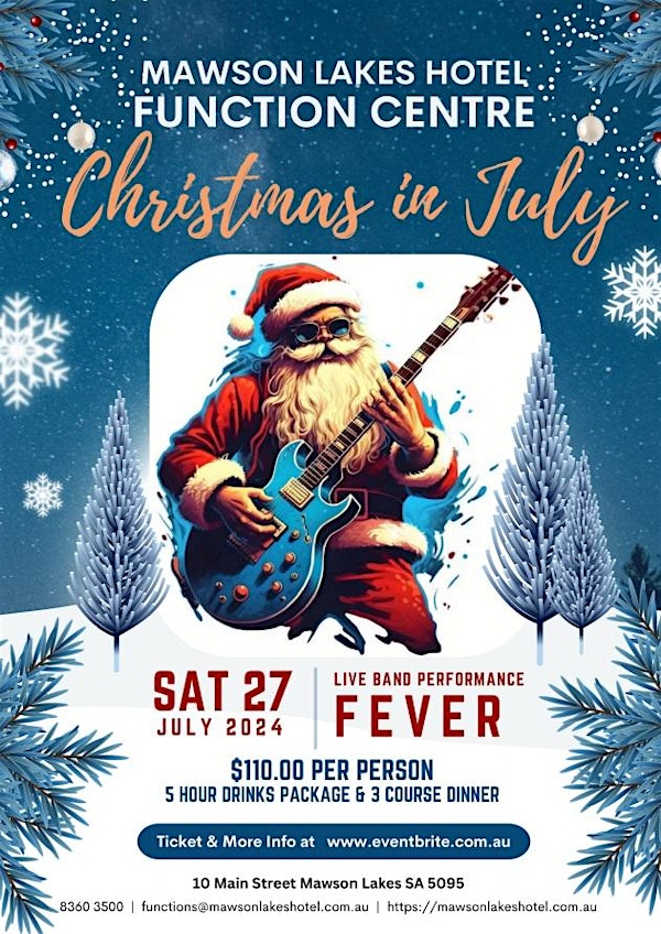 Christmas in July with live band FEVER