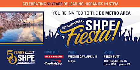 SHPE's 50th Anniversary Fiesta- DC Metro primary image