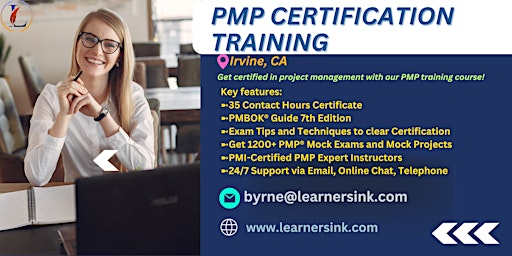 4 Day PMP Classroom Training Course in Irvine, CA primary image