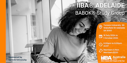 Imagem principal de IIBA® Adelaide - BABOK® Study Group July 2024