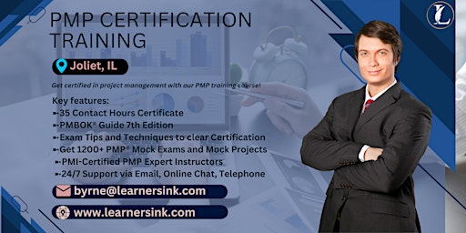 4 Day PMP Classroom Training Course in Joliet, IL primary image