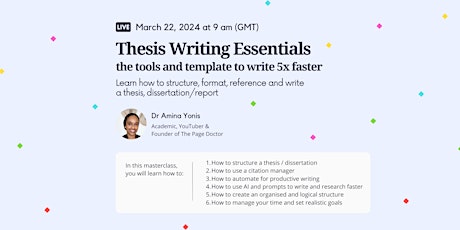 Thesis Writing Essentials - Everything You Need To Write 5x Quicker