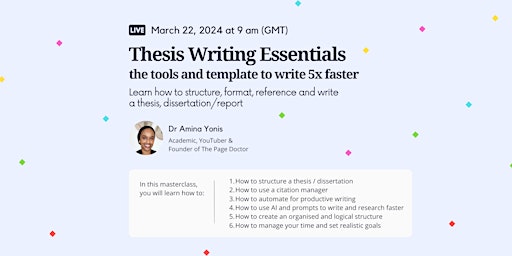 Thesis Writing Essentials - Everything You Need To Write 5x Quicker  primärbild