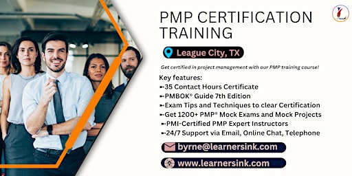 Imagem principal do evento 4 Day PMP Classroom Training Course in League City, TX