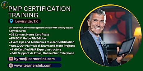 4 Day PMP Classroom Training Course in Lewisville, TX