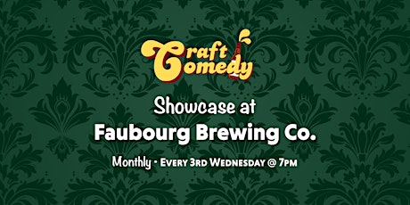 Craft Comedy at Faubourg Brewing Co. primary image