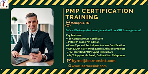 4 Day PMP Classroom Training Course in Memphis, TN primary image
