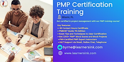 4 Day PMP Classroom Training Course in Miami, FL primary image