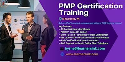 Primaire afbeelding van 4 Day PMP Classroom Training Course in Milwaukee, WI