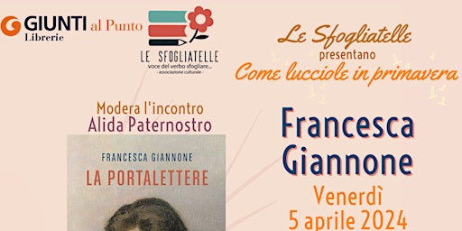 Image principale de Come lucciole in primavera la scrittrice Francesca Giannone a Cantù