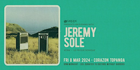 Hauptbild für JEREMY SOLE AT CORAZON