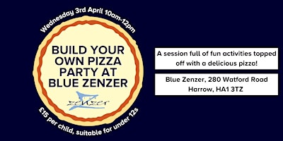 Imagem principal de Build your own Pizza Party at Blue Zenzer
