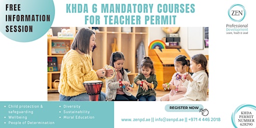 Imagen principal de Free KHDA 6 Mandatory Courses Information Session