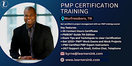 Hauptbild für 4 Day PMP Classroom Training Course in Murfreesboro, TN