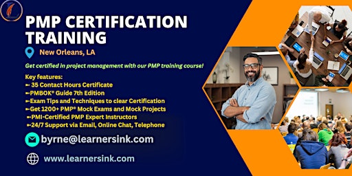4 Day PMP Classroom Training Course in New Orleans, LA primary image