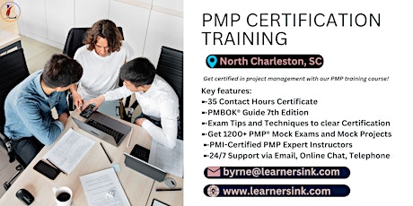 4 Day PMP Classroom Training Course in North Charleston, SC