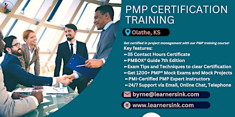 4 Day PMP Classroom Training Course in Olathe, KS