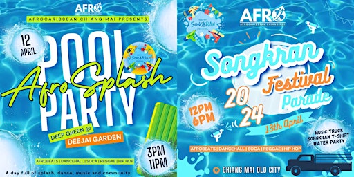 AfroSplash Pool Party & Songkran Street Parade | Songkran Festival 2024