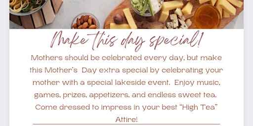 Private Lakeside Mother's Day Event: Ami-Bee Sweet Tea Southern Soiree primary image