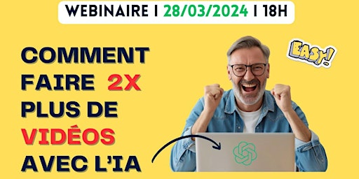 Imagen principal de Comment faire 2x plus de Vidéos avec l'IA