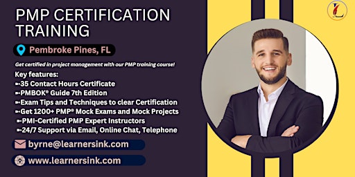 4 Day PMP Classroom Training Course in Pembroke Pines, FL primary image