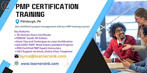 4 Day PMP Classroom Training Course in Pittsburgh, PA primary image