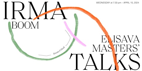 Elisava Masters' Talks - Irma Boom