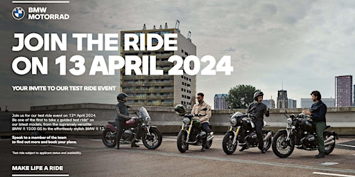 Imagem principal de BMW Motorrad Retailer Roadshow 2024 Charles Hurst