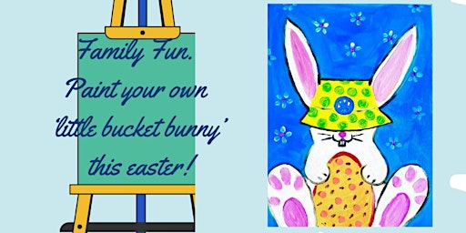 Image principale de Bucket Hat Bunny - Paint and Party Easter Fun