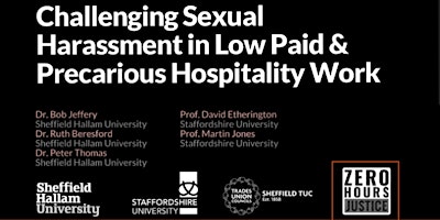 Challenging Sexual Harassment in Hospitality Work primary image