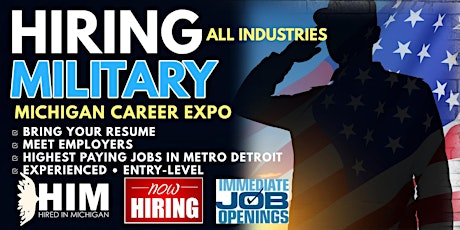 Imagen principal de Michigan Military Job Fair 2024