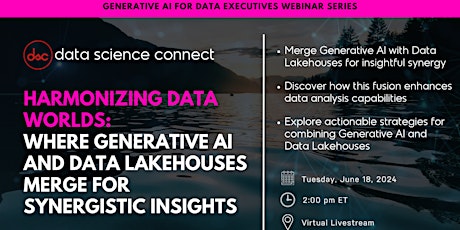 Where Generative AI and Data Lakehouses Merge for Synergistic Insights primary image