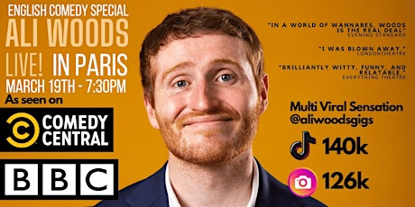 Imagen principal de English Comedy Special - ALI WOODS: Live In Paris